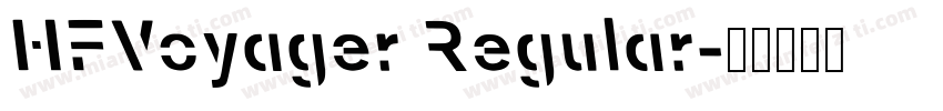 HFVoyager Regular字体转换